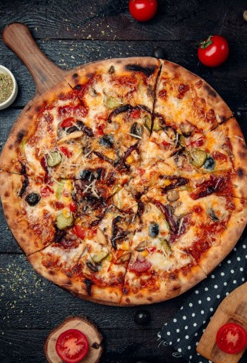 Healthy veg pizza